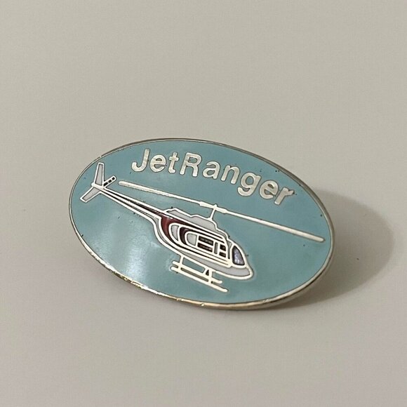 Vintage 1986 Jet Ranger Lapel Pin Helicopter Aero - Picture 2 of 8